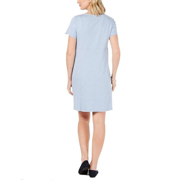 Karen Scott Cotton Seam Front Dress - Picture 4 of 4